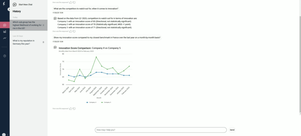 Caliber 360 conversational interface